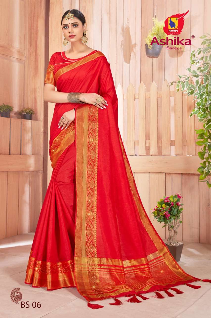 Ashika Sarees Bella Stone Silk Saris With Stone Work Authorized Supplier In Surat