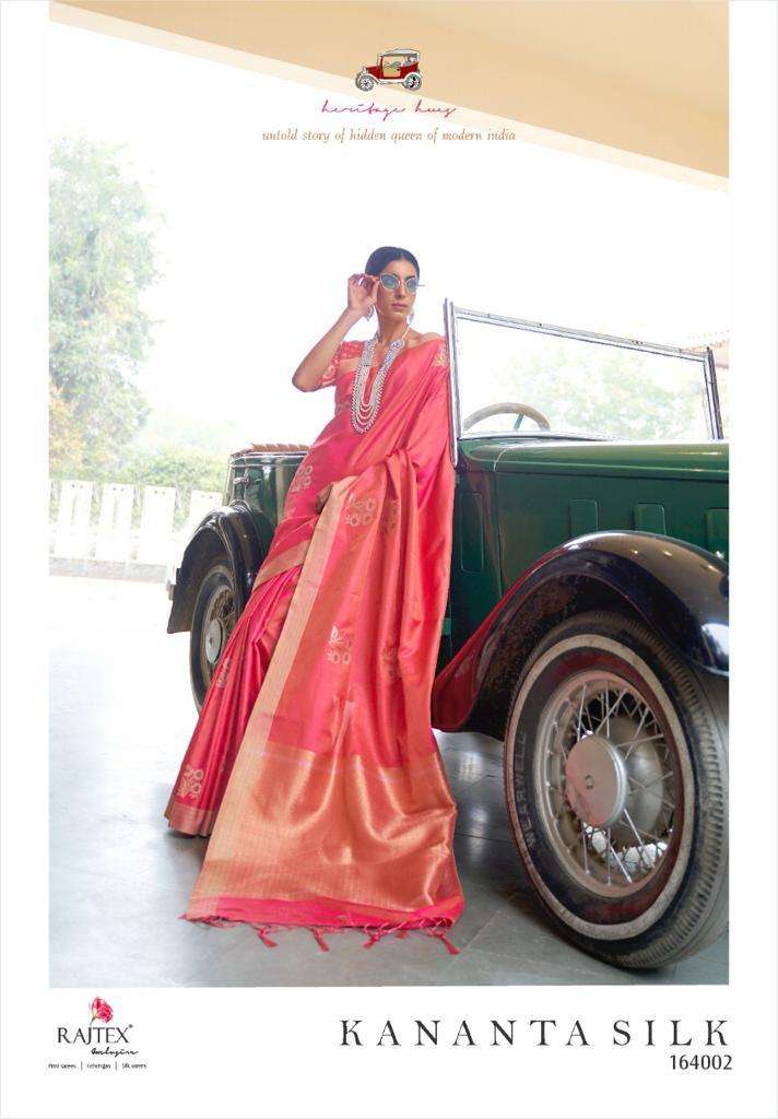 Rajtex Kananta Silk 164001-164006 Series Banarasi Silk Saris Wholesale Clothing Store