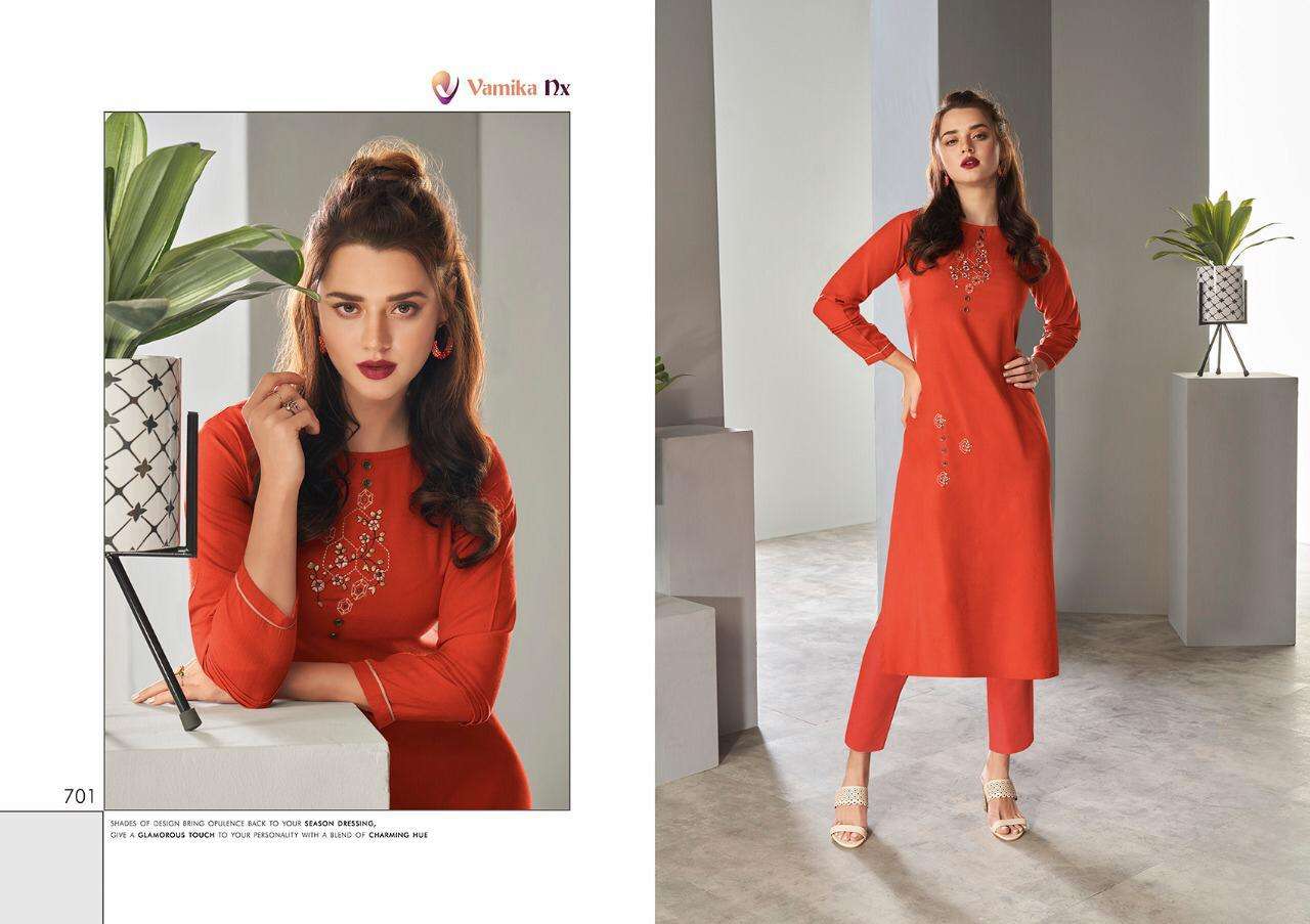 Vamika Nx Amour New Catalog Of Kurti With Pant At Best Rates Online