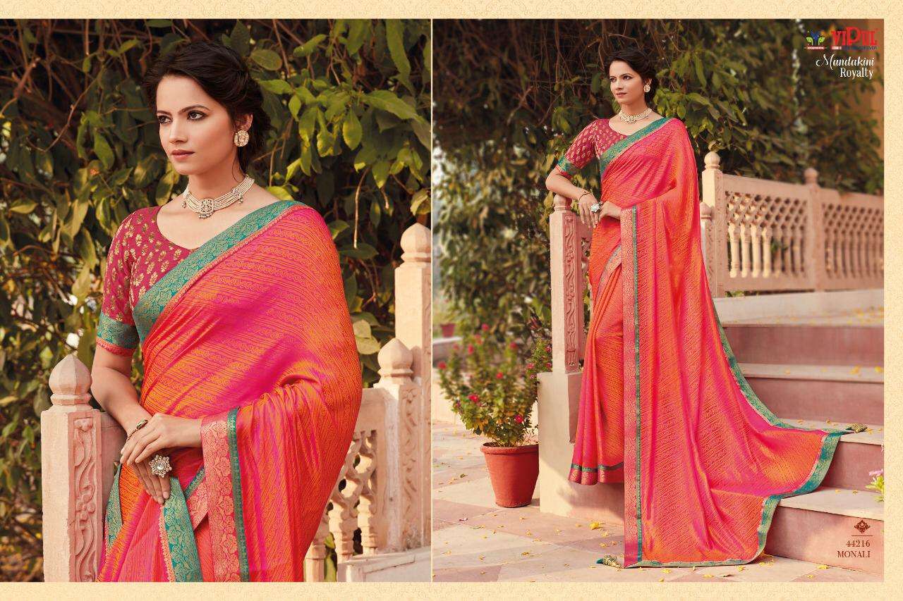 Vipul Present Mandakini Royalty Party Wear Latest Saree Collection