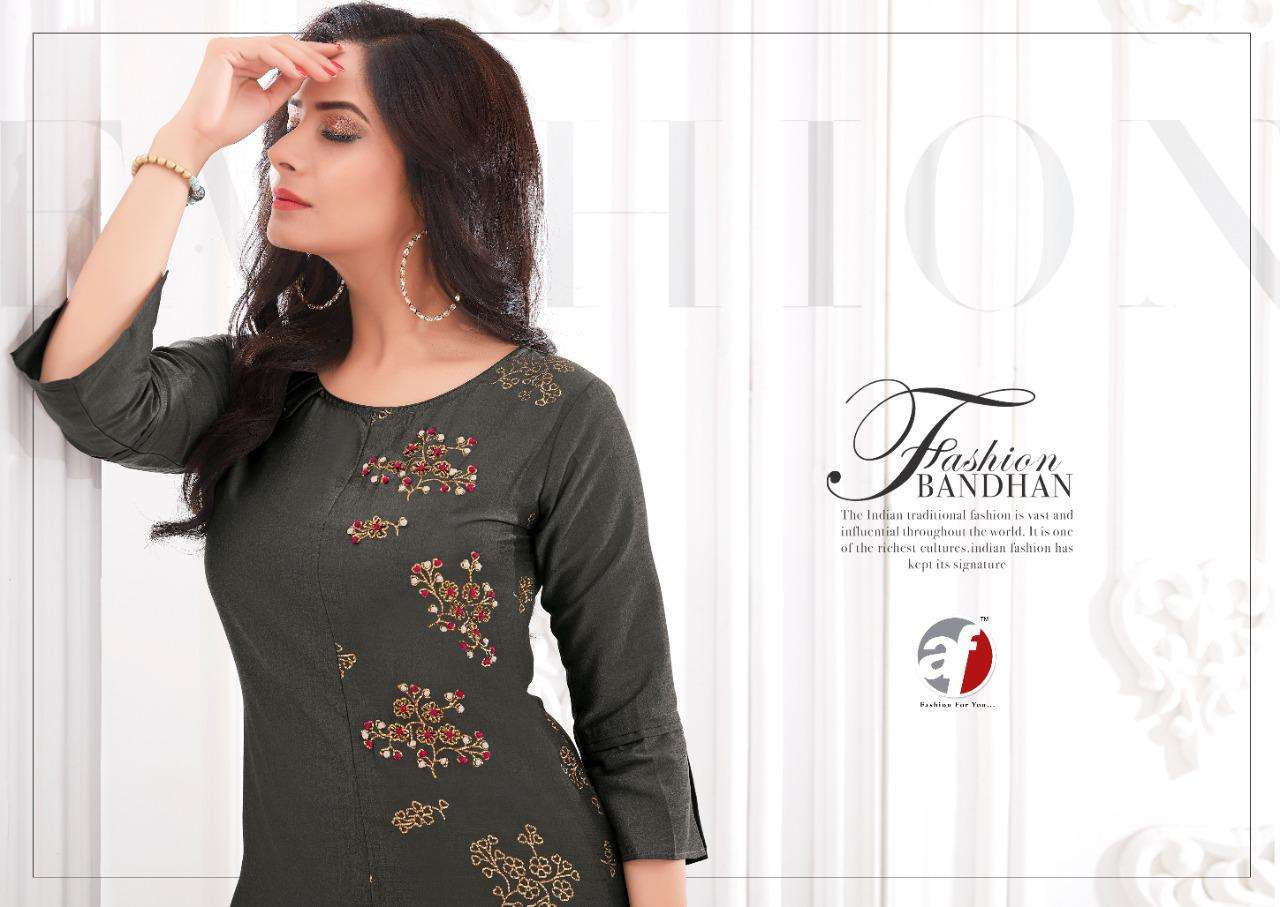 Anju Fabrics Zoya Vol 4 Silk Designer Kurti With Plazzo Wholesaler