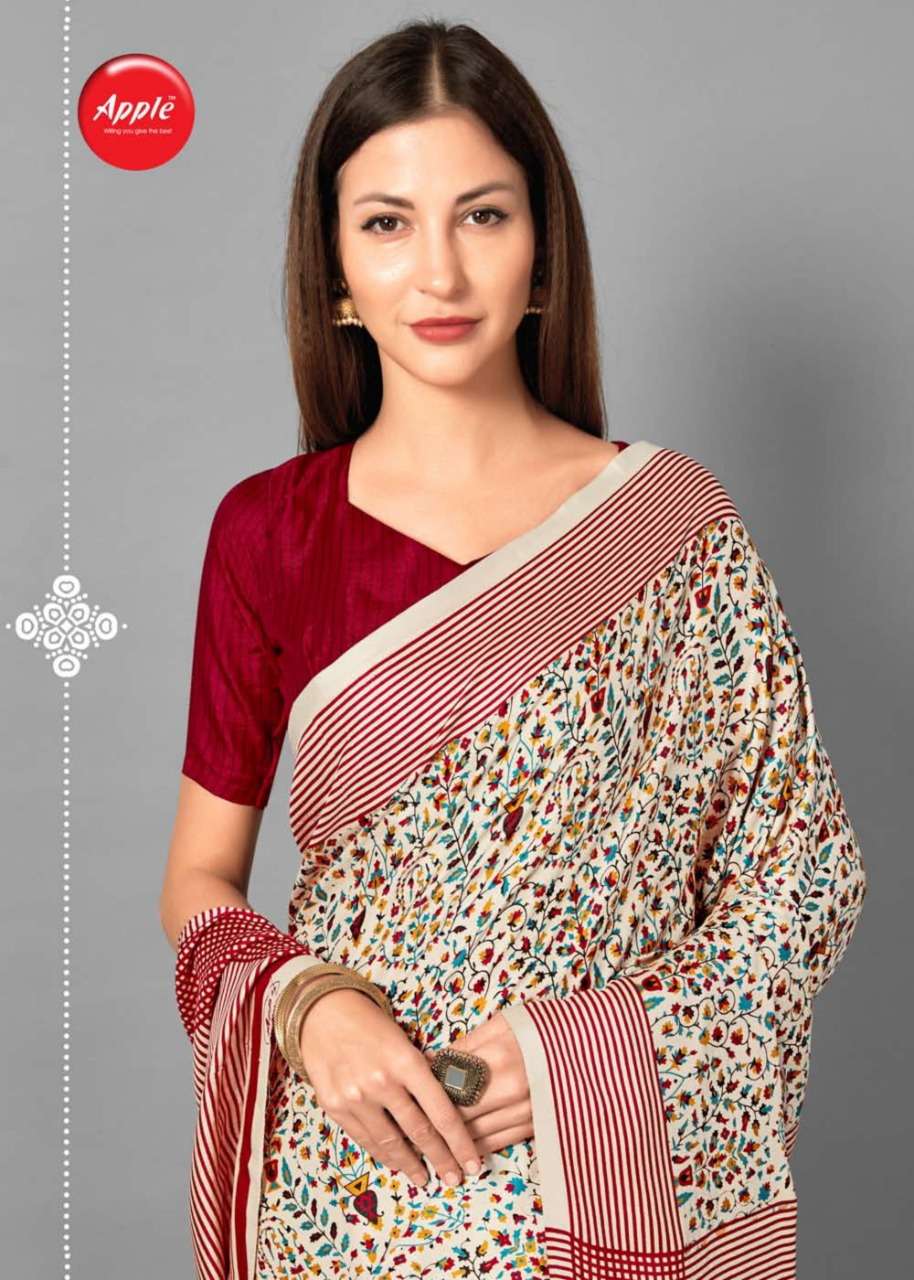 Kashmiri Vol 11 By Apple Pashmina Silk Printed Daily Wear Saree Collection