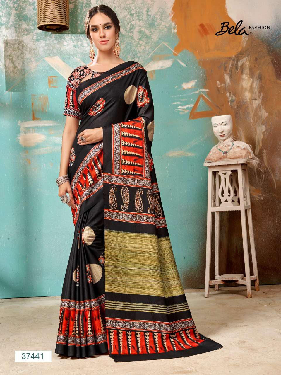 Tulsi By Bela Manipuri Silk Digital Printed Summer Wear Saree Online Supplier