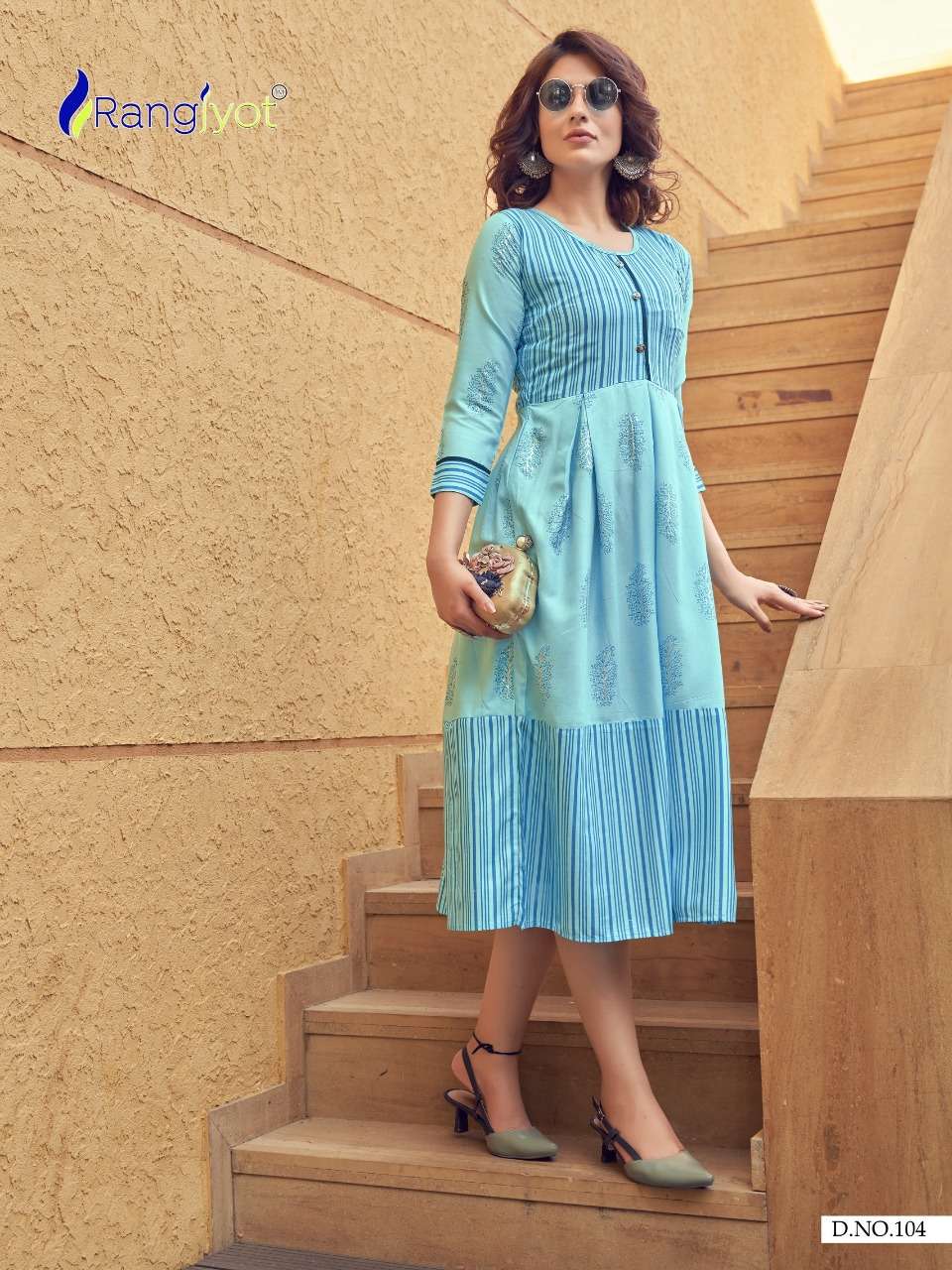 Rangjyot Summer Queen Series 101-108 Rayon Kurti