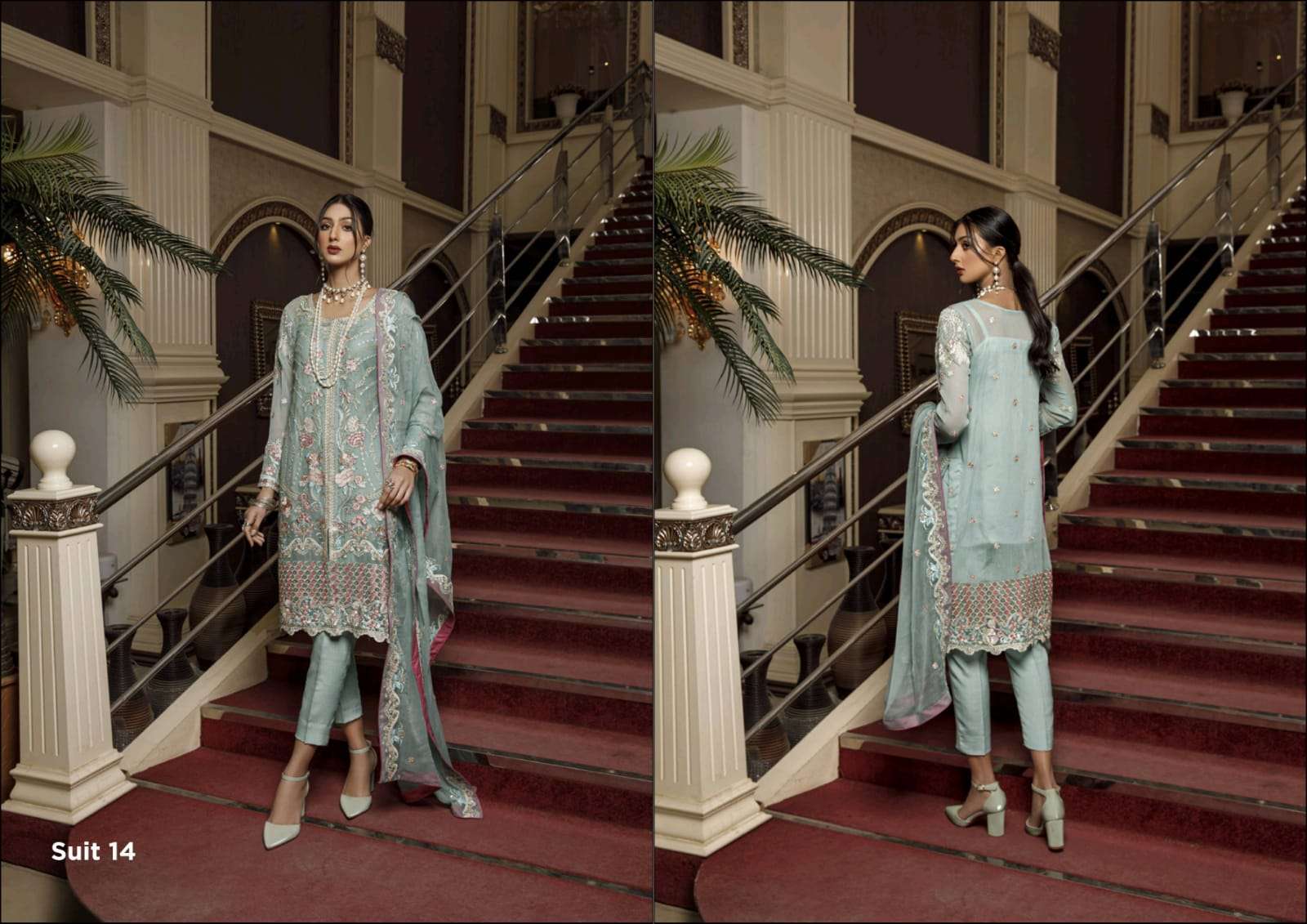 Zs Textiles Meraki Series 01-13 Embroidered Chiffon Collection Vol-2 Suit