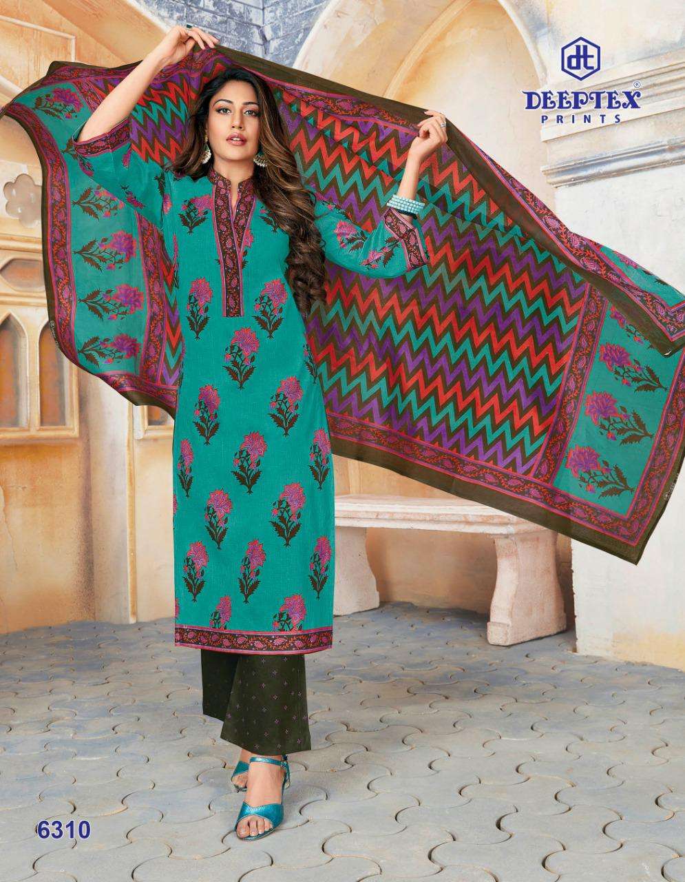 Deeptex Miss India Vol-63 Series 6301-6326 Cotton Printed Churidar