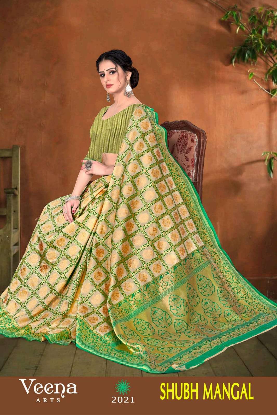 Veena Arts Shubh Mangal Silk Fancy Saree Wholesaler
