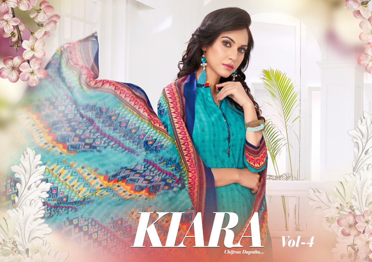 Ss Kiara Vol 4 Printed Cotton Indo Suit