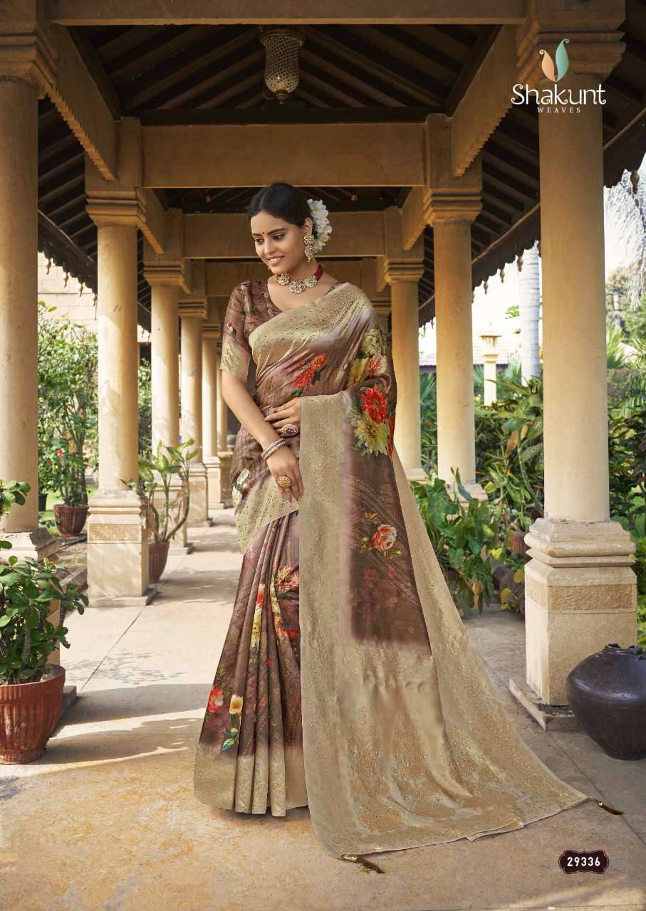 Kalavibhuti By Shakunt Silk Digital Printed Indian Saree