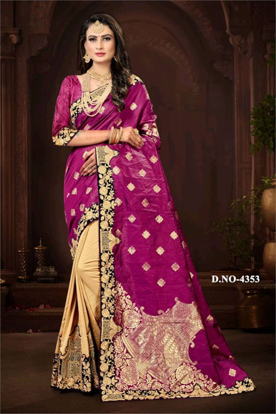 Ritvika Fashion Trident Elegant Fancy Designer Saree Wholesaler In Surat