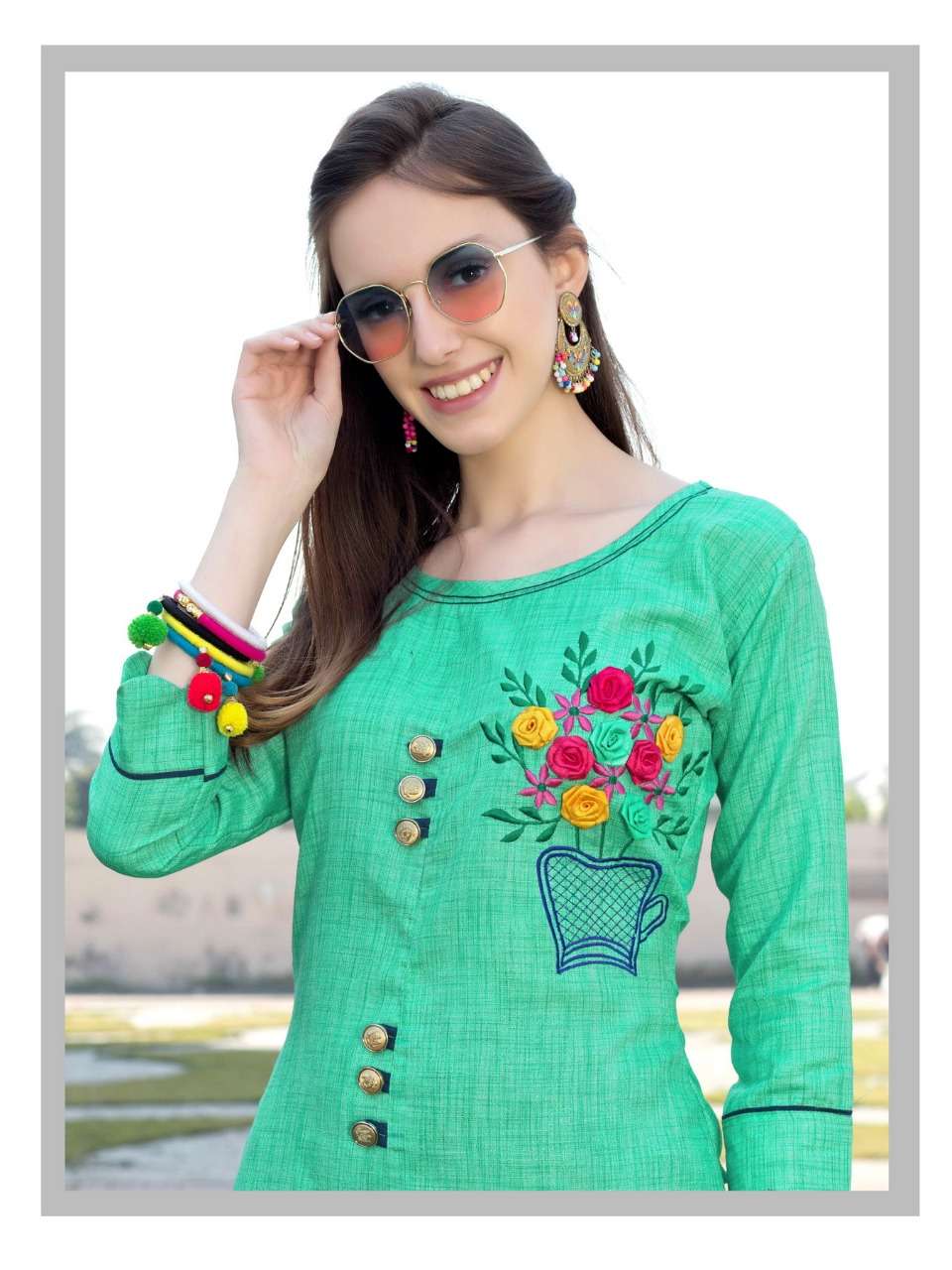 Fvd Launch City Girl Vol 3 Cotton Kurti With Pant Collection