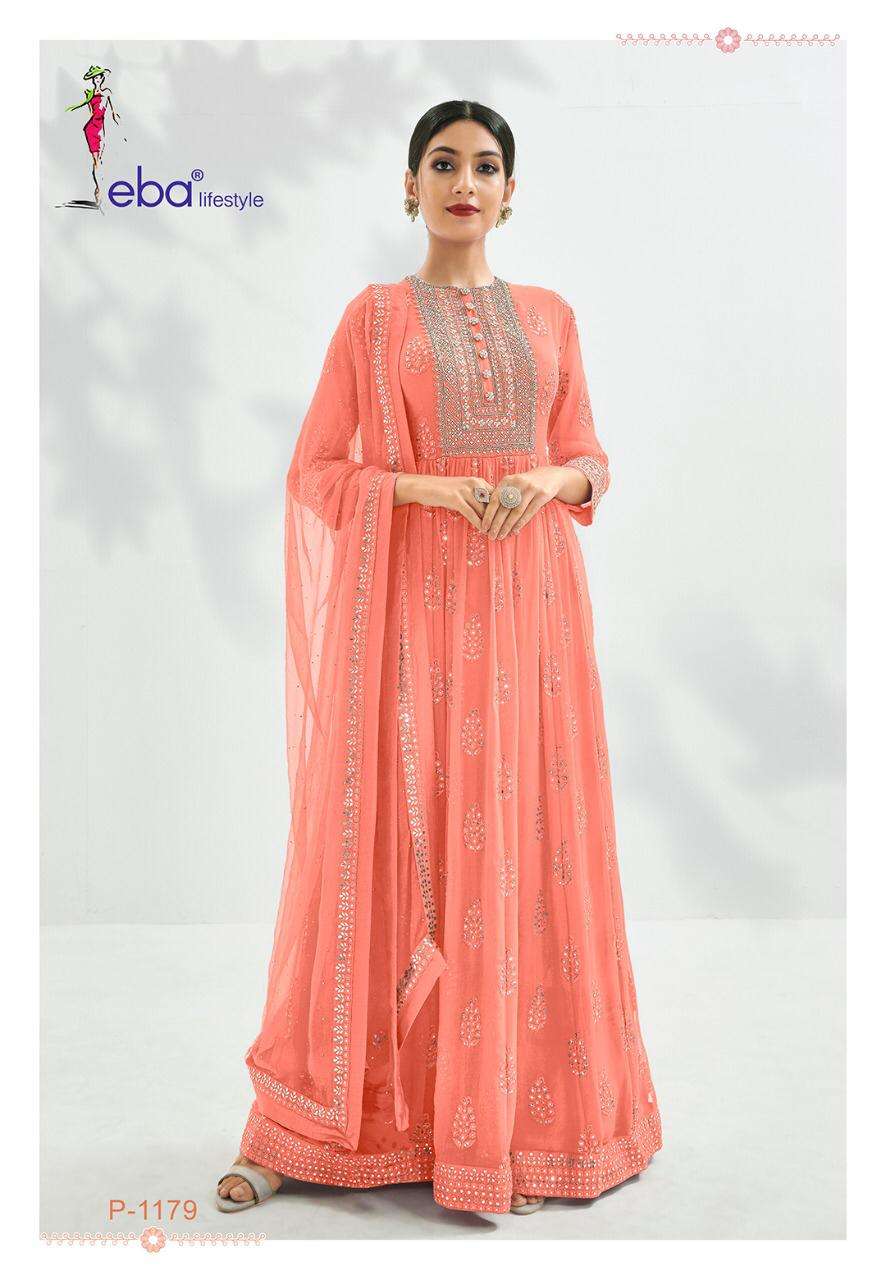 Prime Rose Premium By Eba Lifestyle Embroidery Long Dresses Wholesaler