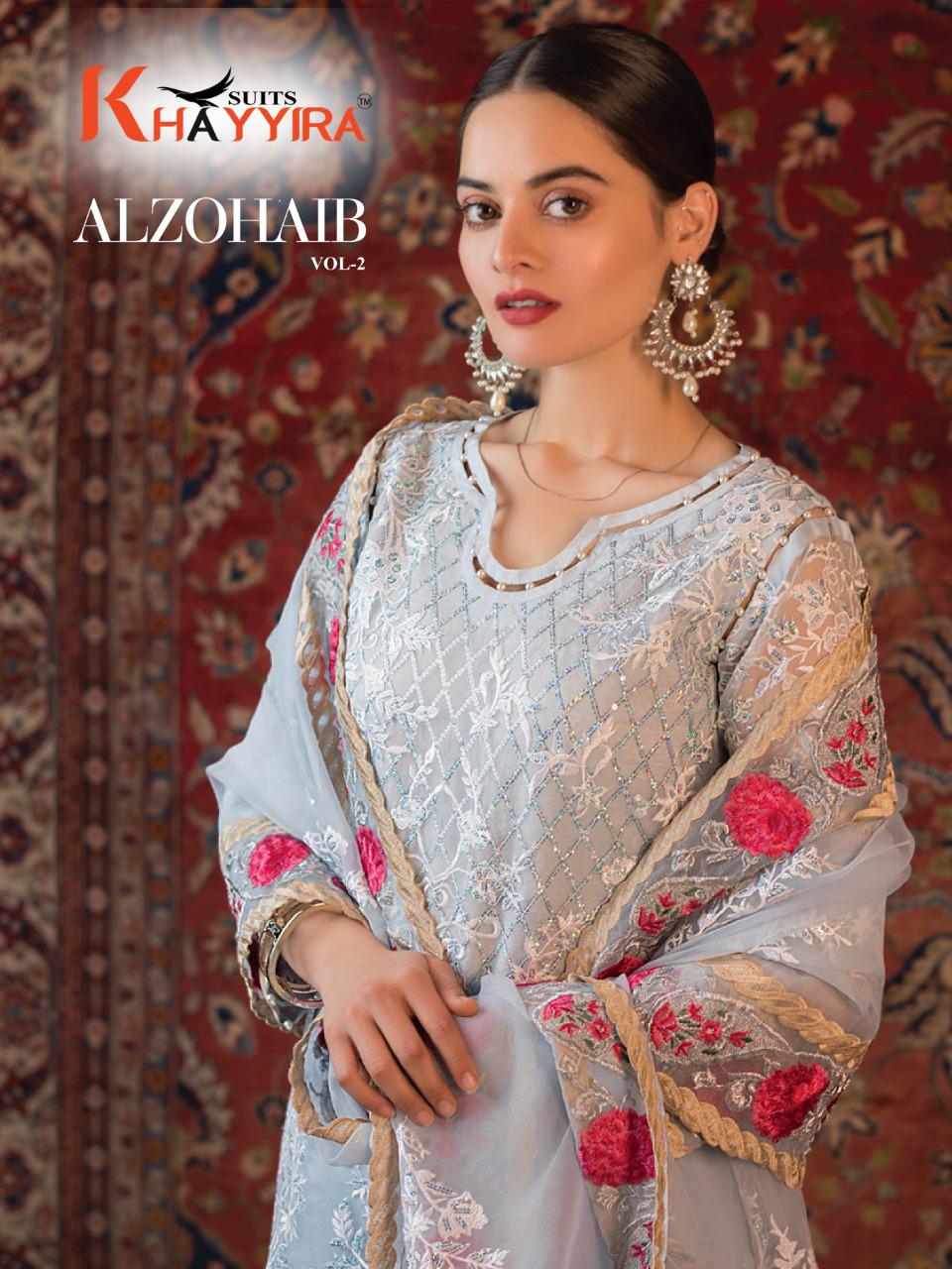 Khayyira Suits Alzohaib Vol-2 Designer Faux Georgette Suit