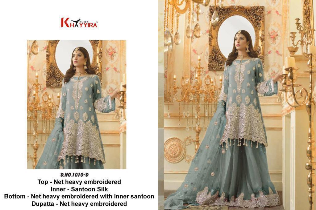 Khayyira Suits Series 1010d Designer Net Suit