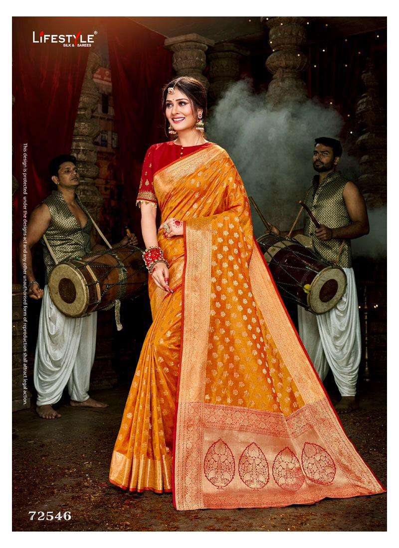 Sayali By Lifestyle Dola Silk Party Wear Indian Sarees Wholesaler