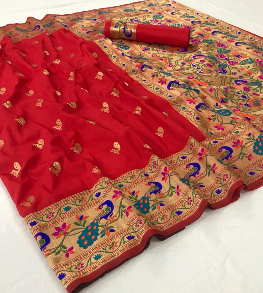 Paithini Silk Designer Pure Silk Weaving Saree