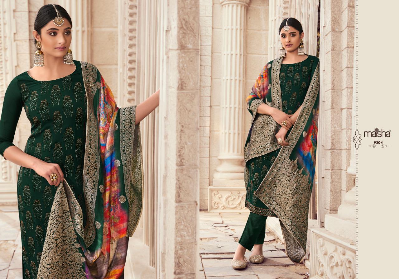 Maisha Khwahish Designer Pure Silk Suit