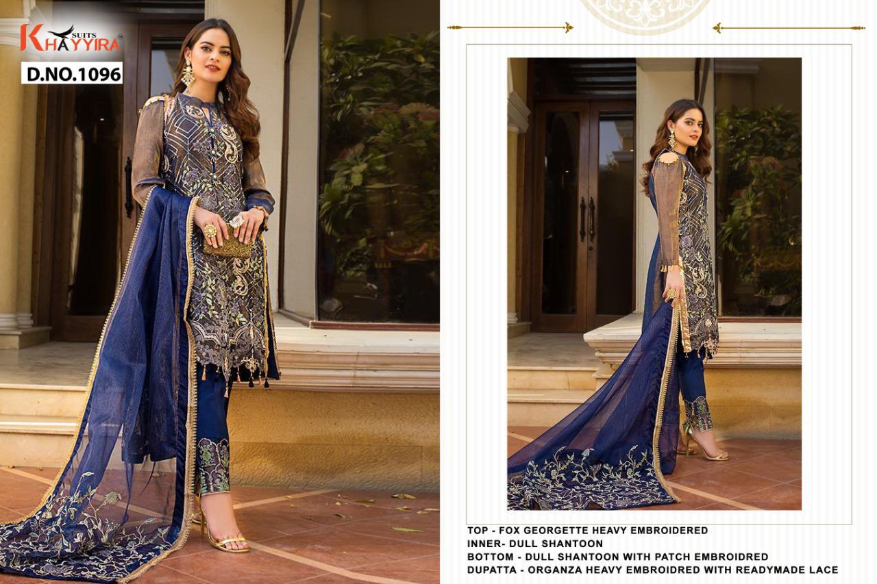 Khayyira Suits Series 1096 Designer Faux Georgette Suit