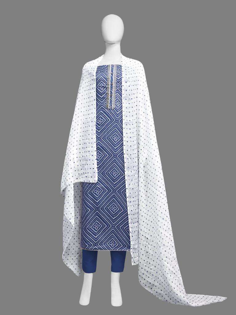 Lajjo 1351 By Bipson Glace Cotton Print With Work Dress Materials