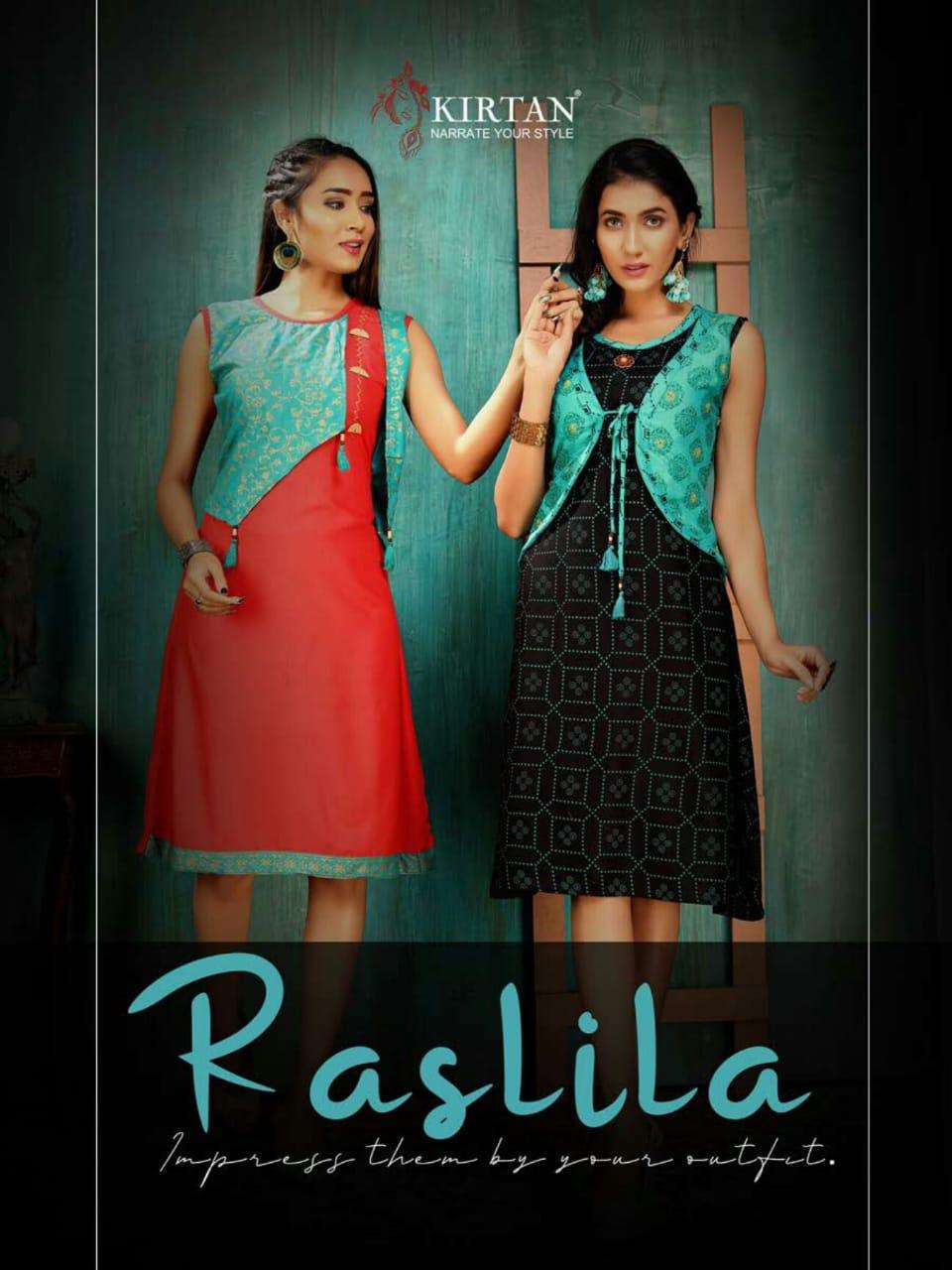 Raslila By Kirtan Heavy Rayon Print Kurti Catalog