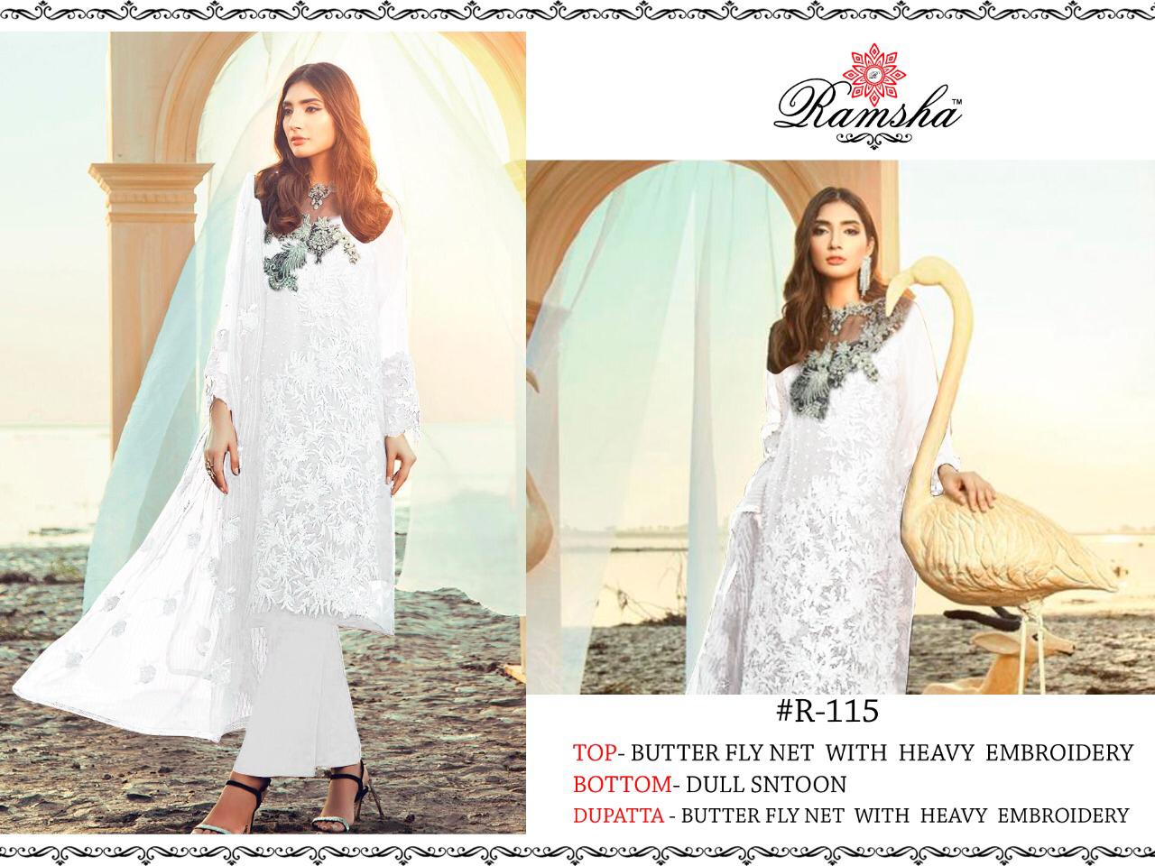 Ramsha R-115nx Designer Net Suit