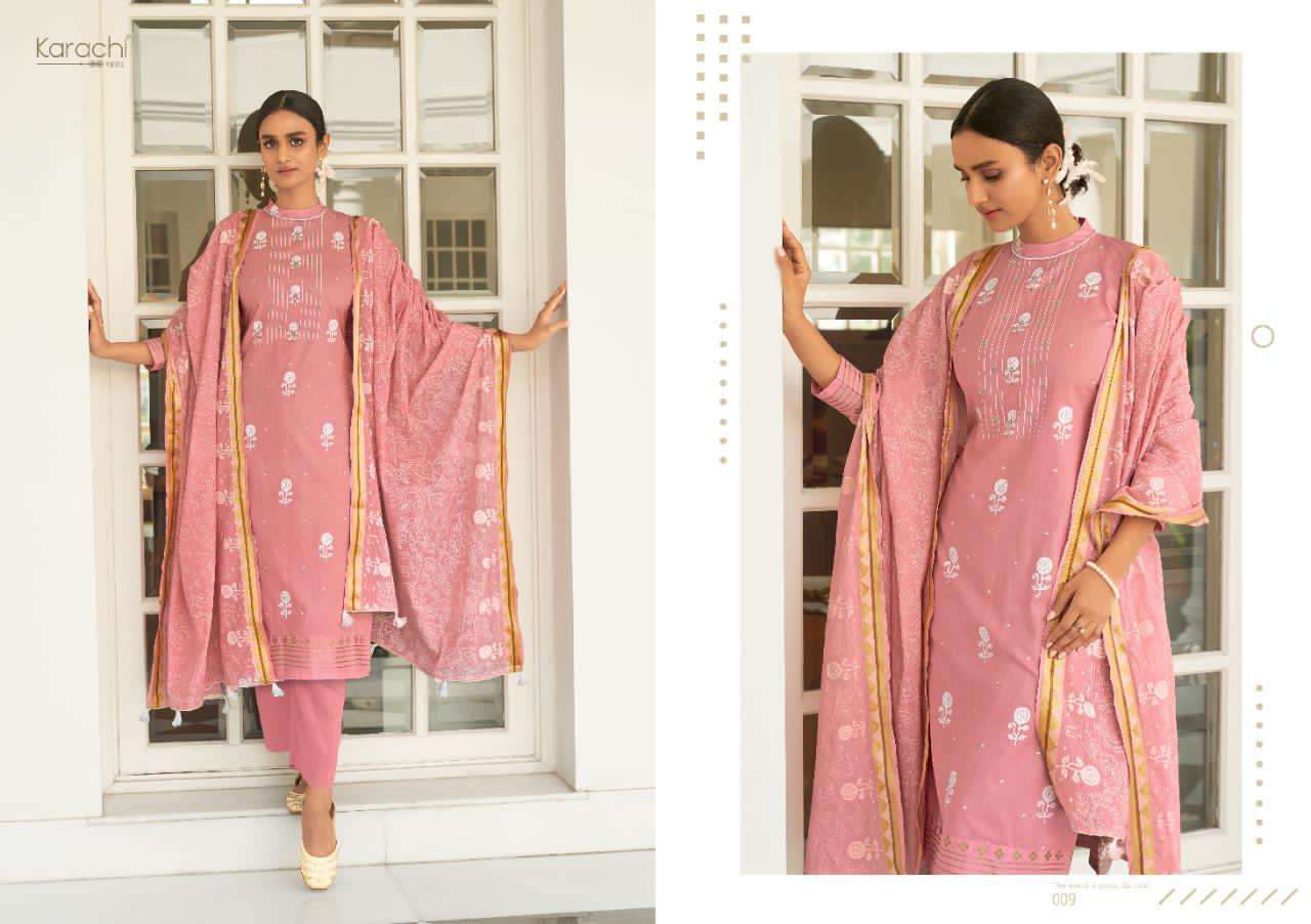 Kesar Karachi Prints Falak Series 001-010 Pure Lawn Suits