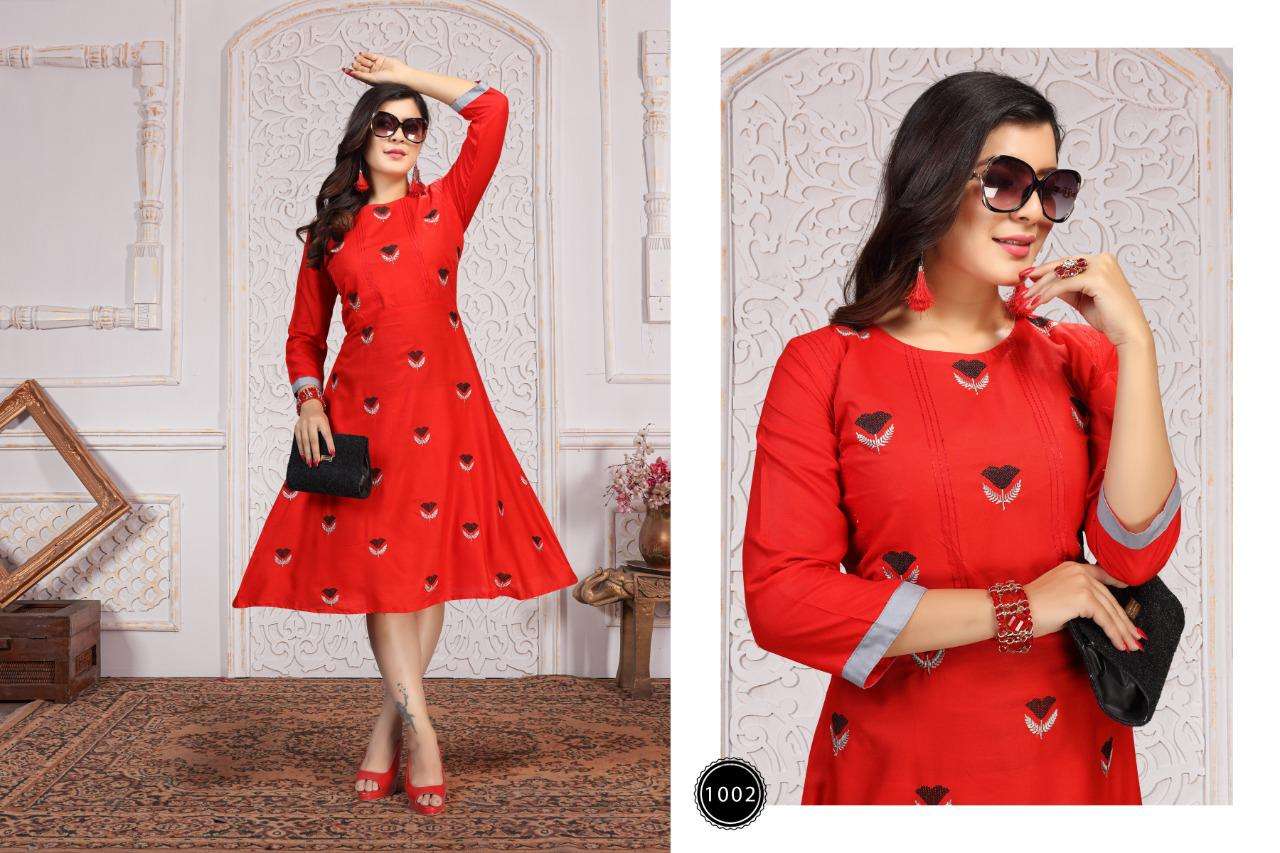 Venisa By Fashion Talk Heavy Rayon Kurti Catalog