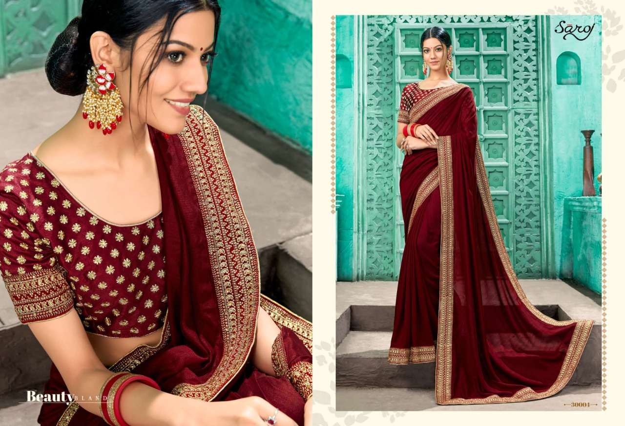 Shagun By Saroj Vichitra Silk Exclusive Fancy Saree