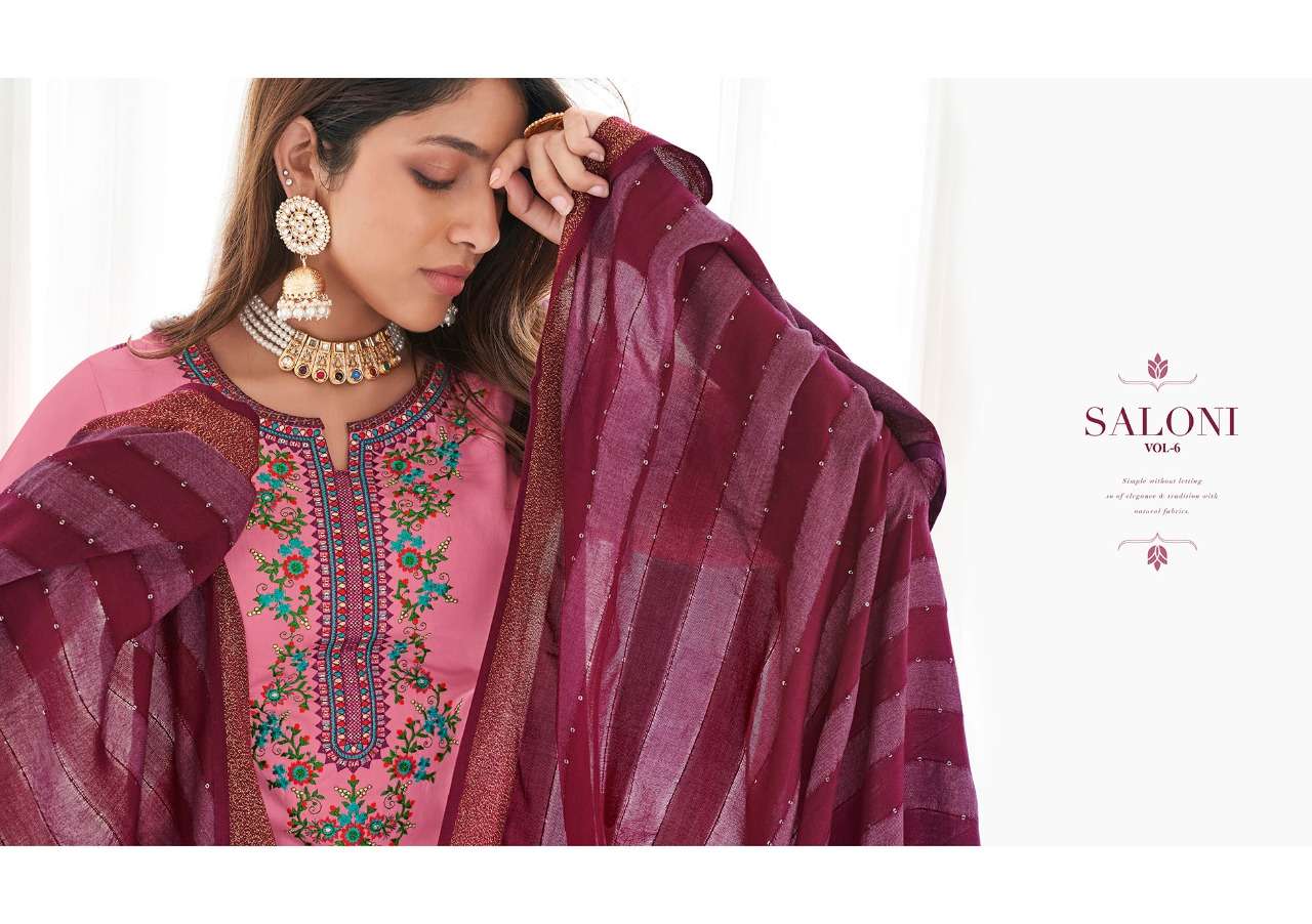 Saloni Vol 6 By Kalarang Jam Silk Cotton Daily Wear Suits Wholesaler