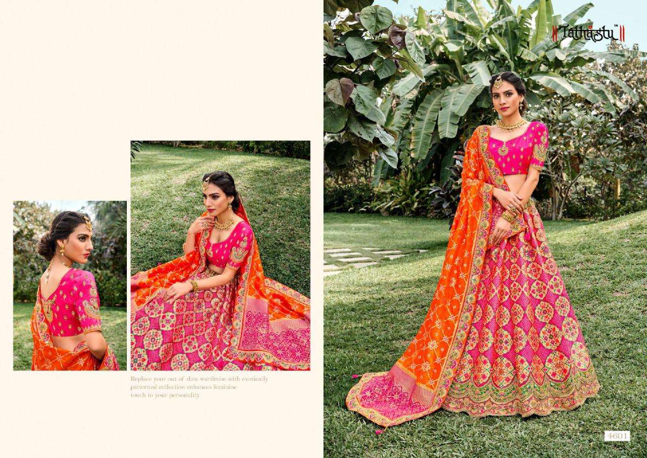 Tathastu Series 4601-4610 Silk Wedding Bridal Indian Lehenga