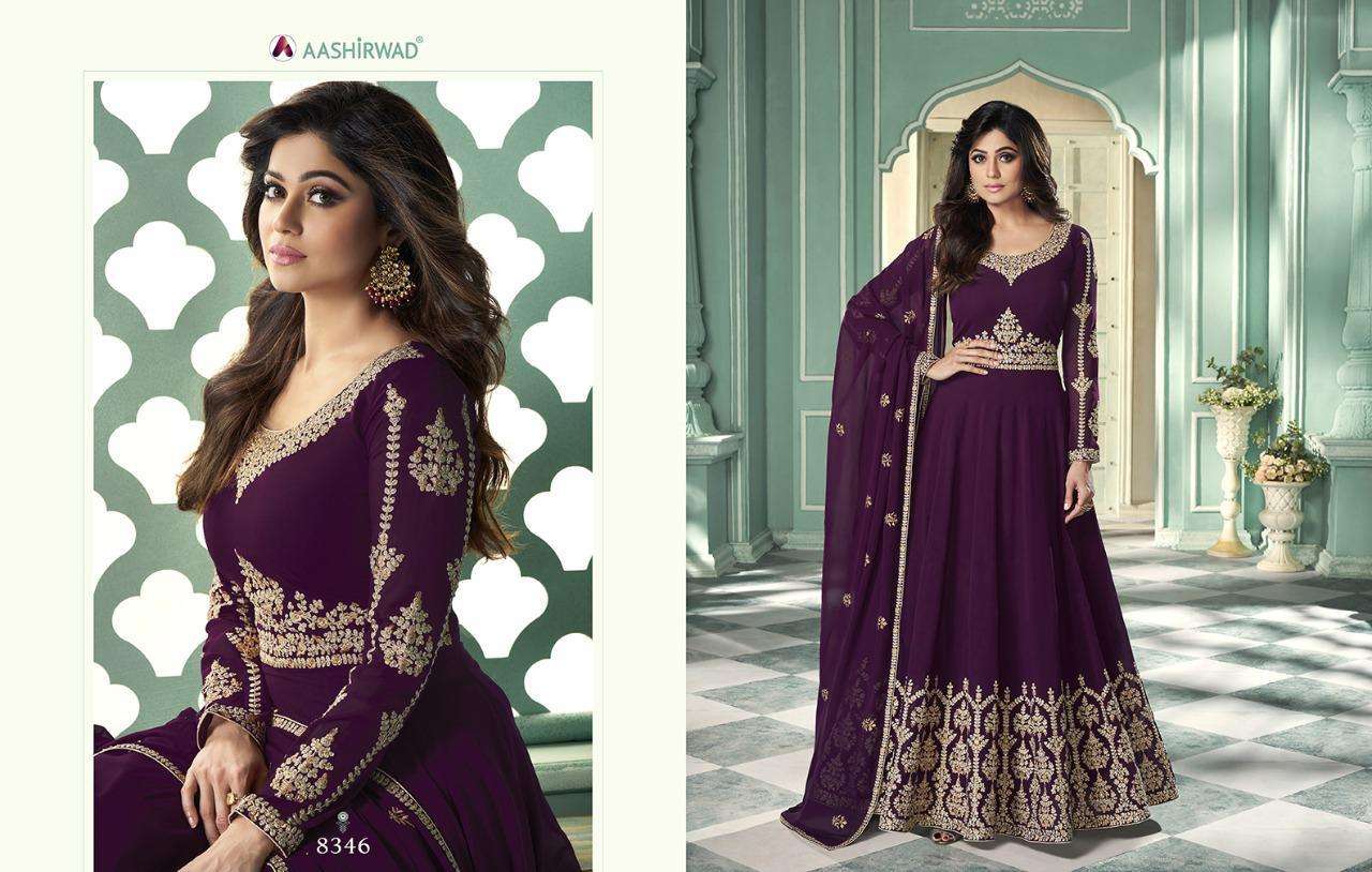 Aashirwad Jewel Georgette Anarkali Long Wedding Suits