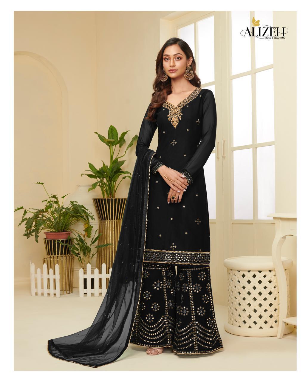 Alizeh Official Zaida Vol-4 Designer Georgette Suit