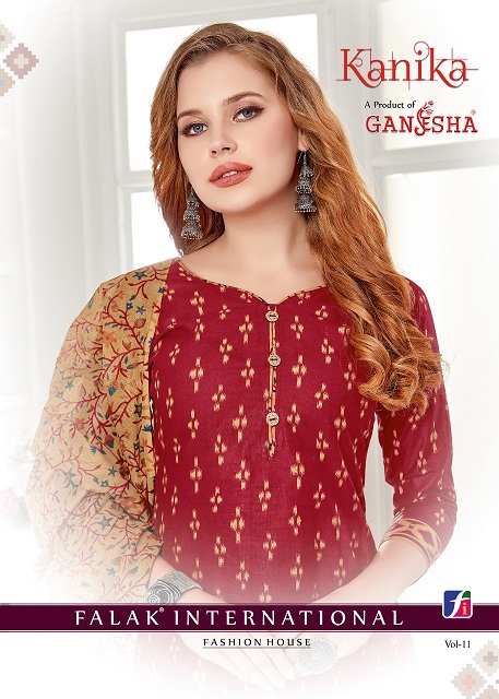 Ganesha Kanika Vol-11 Series 11007-11018 Pure Cotton Suit