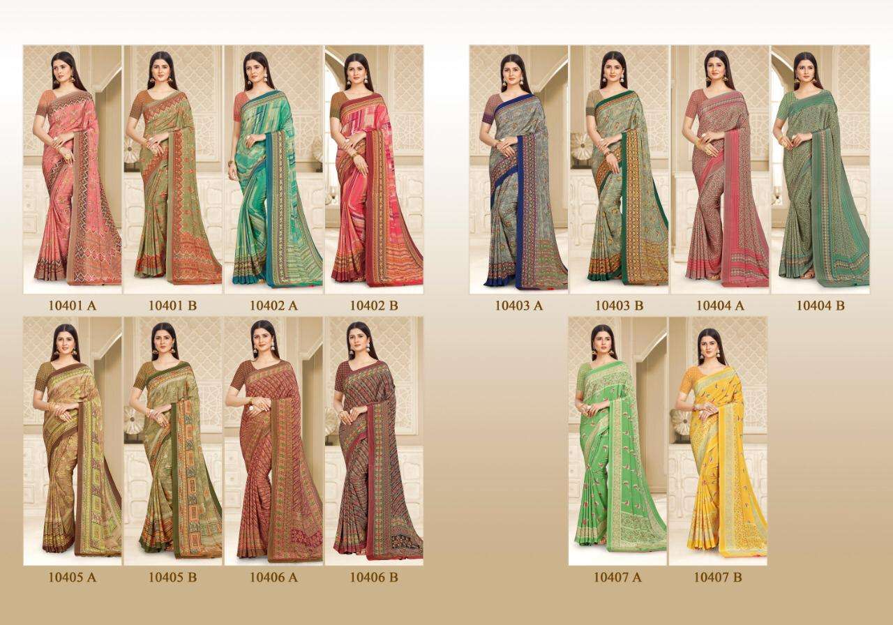 Sushma Fashionable Crape Printed Fancy Sarees