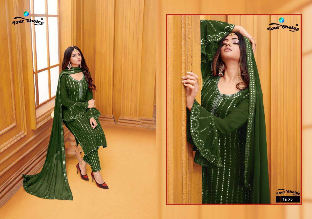 Your Choice Mahnoor Series 3634-3637 Georgette Salwar Kameez