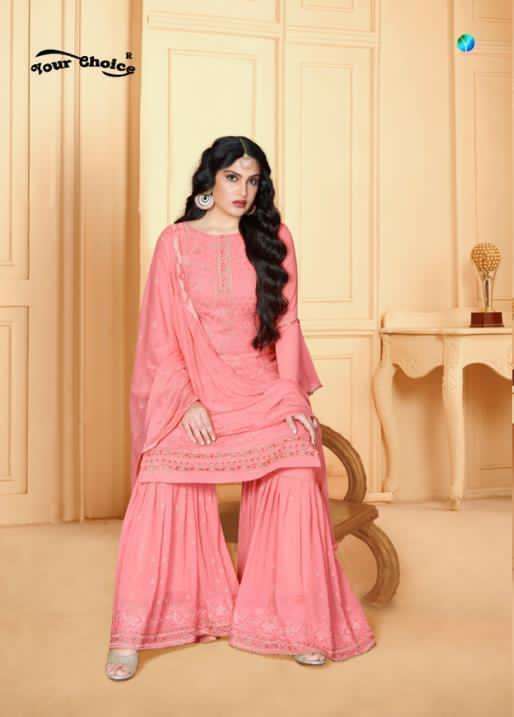 Your Choice Garara Series 3339-3343 Georgette Pakistani Garara Suit