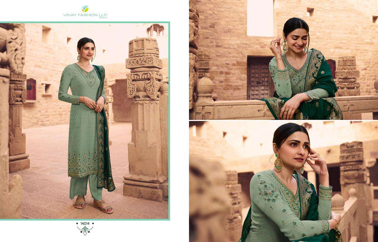 Vinay Nagmaa 14011-14018 Series Georgette Embroidery Designer Suits