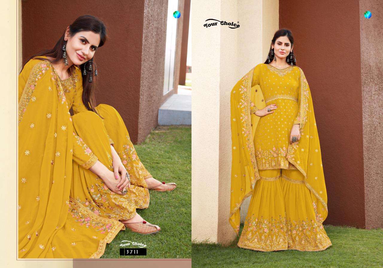 Zaraa Vol 3 By Your Choice Georgette Garara Eid Special Pakistani Suits