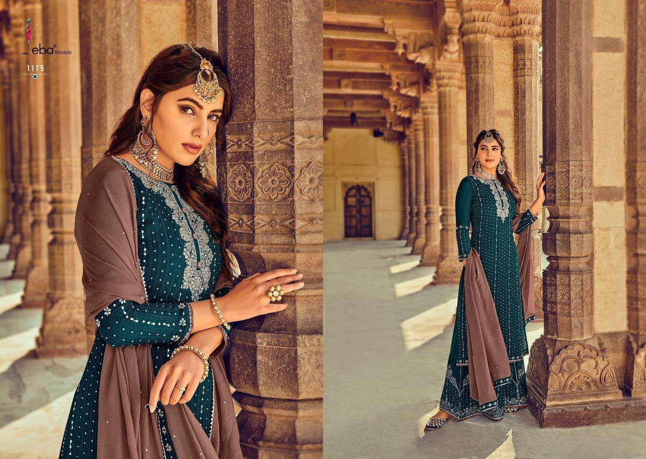 Eba Hurma Vol-3 Series 1172-1174 Georgette Embroidery Suit