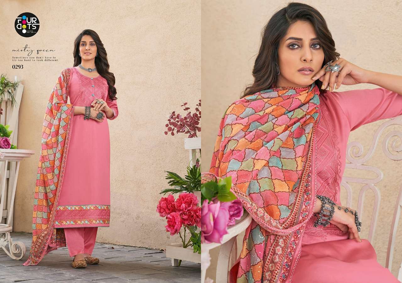 Fourdots Simran Vol-2 Series 0291-0294 Jam Silk Cotton Suit