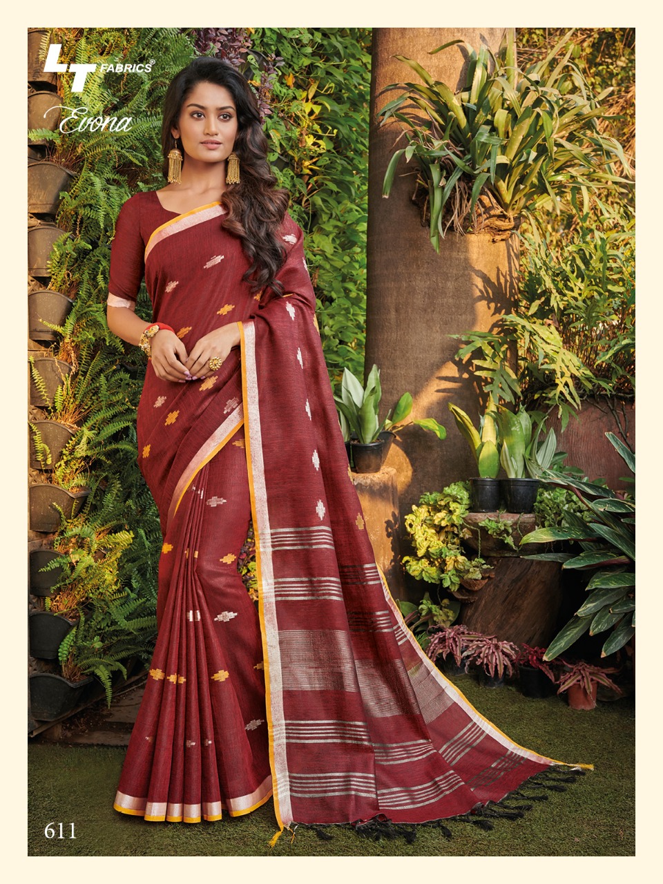 Pearl Silk Designer Super Soft Linen Silk Saree