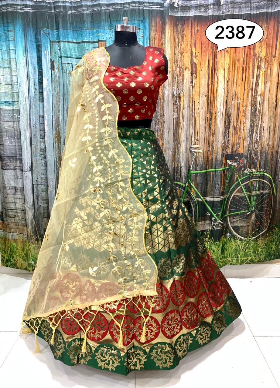 Bt-05 Designer Pure Zari Banarasi Lehenga