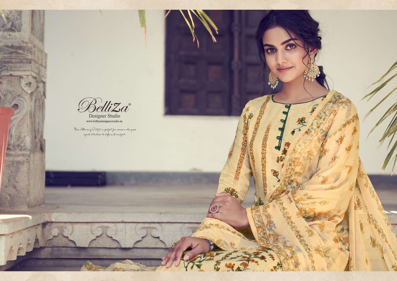 Belliza Nazia Series 538001-538010 Cotton Digital Printed Suit