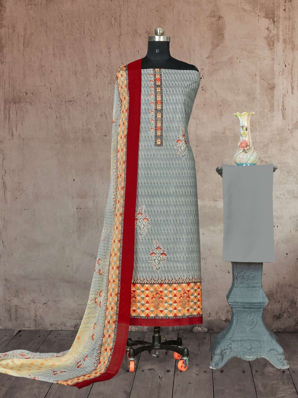 Bipson Heritage Series 1418 Cotton Lawn Salwar Kameez