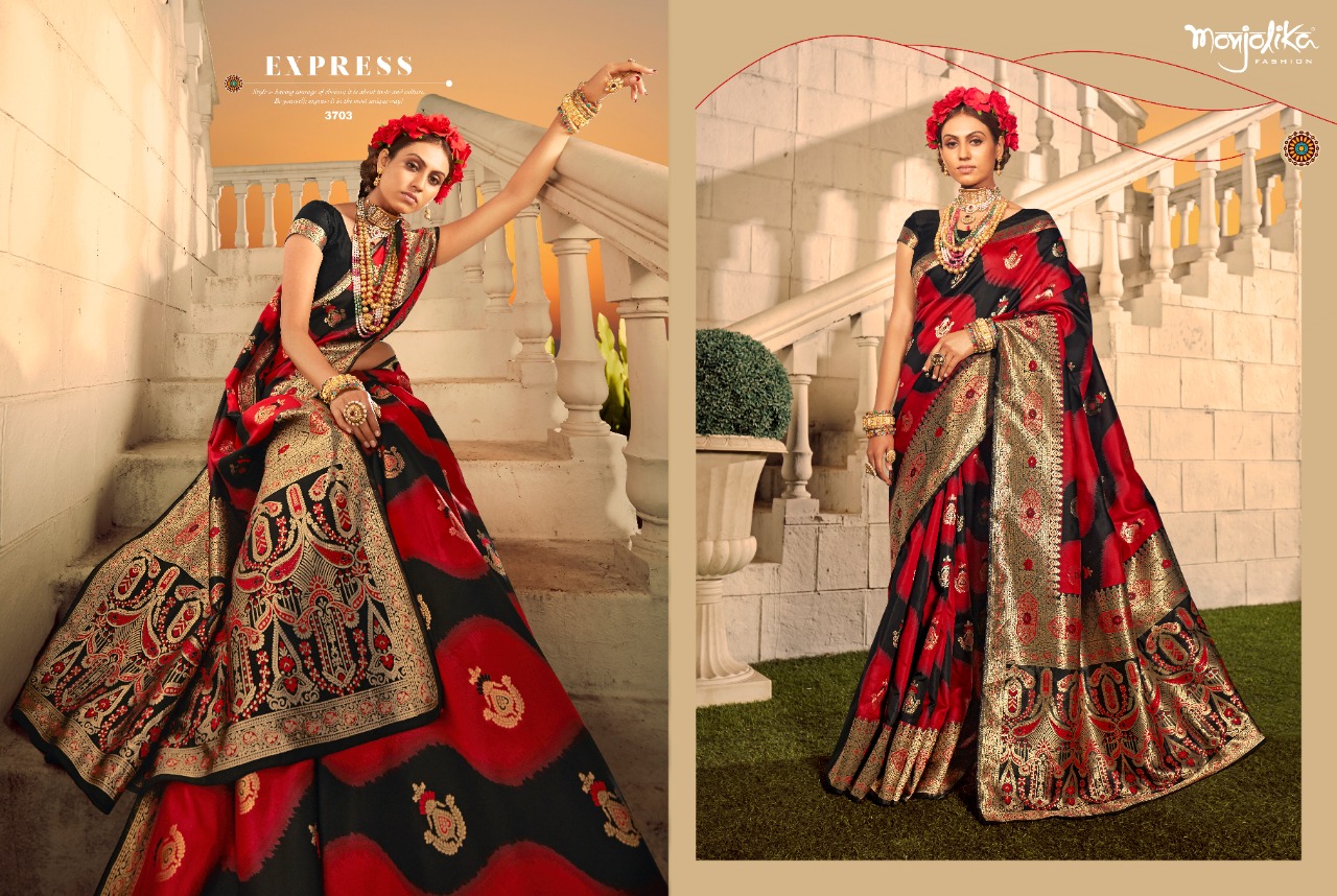 Monjolika Maher Silk Designer Banarasi Silk Saree