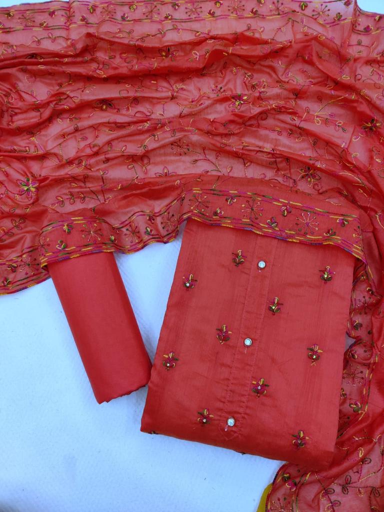 Bt-12 Designer Chanderi Suit