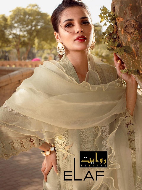 Rawayat Elaf Luxury Lawn Collection 2021 25002-25006 Pure Jam Cotton Suit