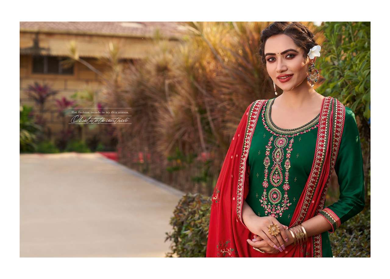 Kessi Diamond Patiyala Jam Silk Punjabi Dresses Supplier