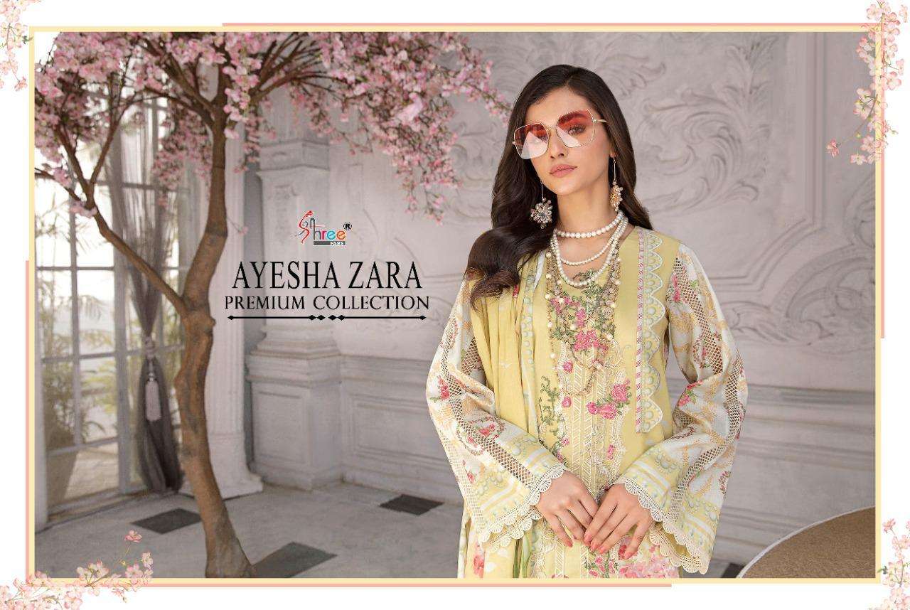 Shree Fabs Ayesha Zara Premium Series 1651-1658 Cotton Suits