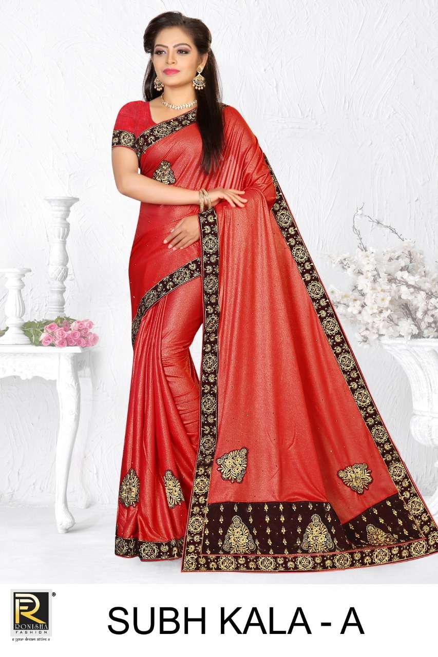 Subh Kala By Ranjna Saree Embroidery Warked Heavy Diamond Work Saree Collection